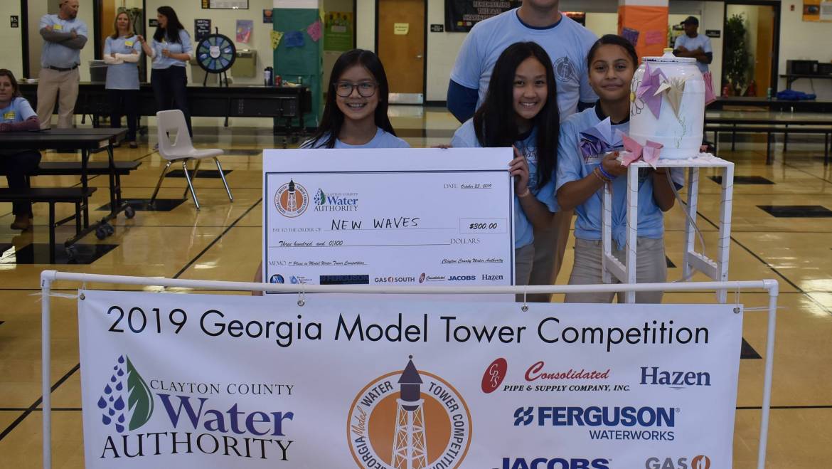 Babb Middle and Rex Mill Middle Students Recognized  for Winning Model Water Towers