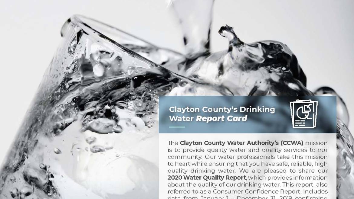 Annual Water Quality Report Shows Drinking Water  Met or Exceeded All Federal and State Standards During 2019